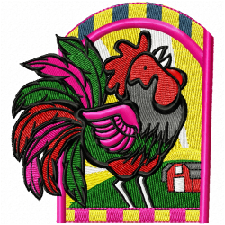 Chickens And Roosters Embroidery Design 5 Chickens And Roosters Embroidery Design 5